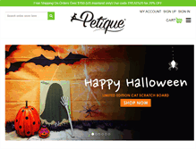 Tablet Screenshot of petique.com